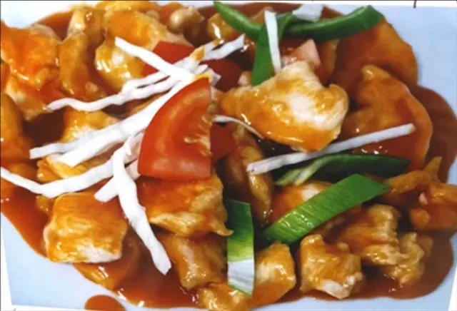 Thai sweet curry chicken with rice